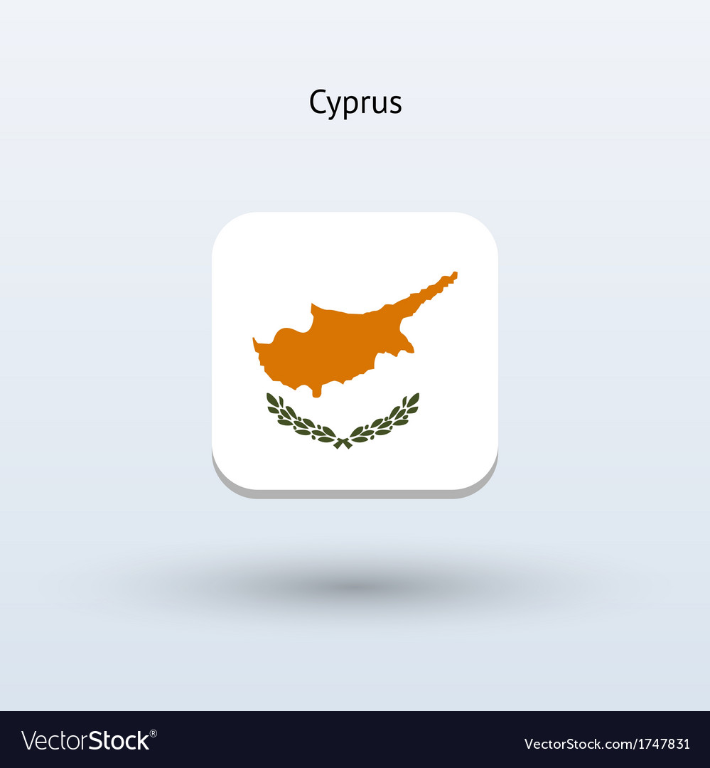 Cyprus flag icon Royalty Free Vector Image - VectorStock