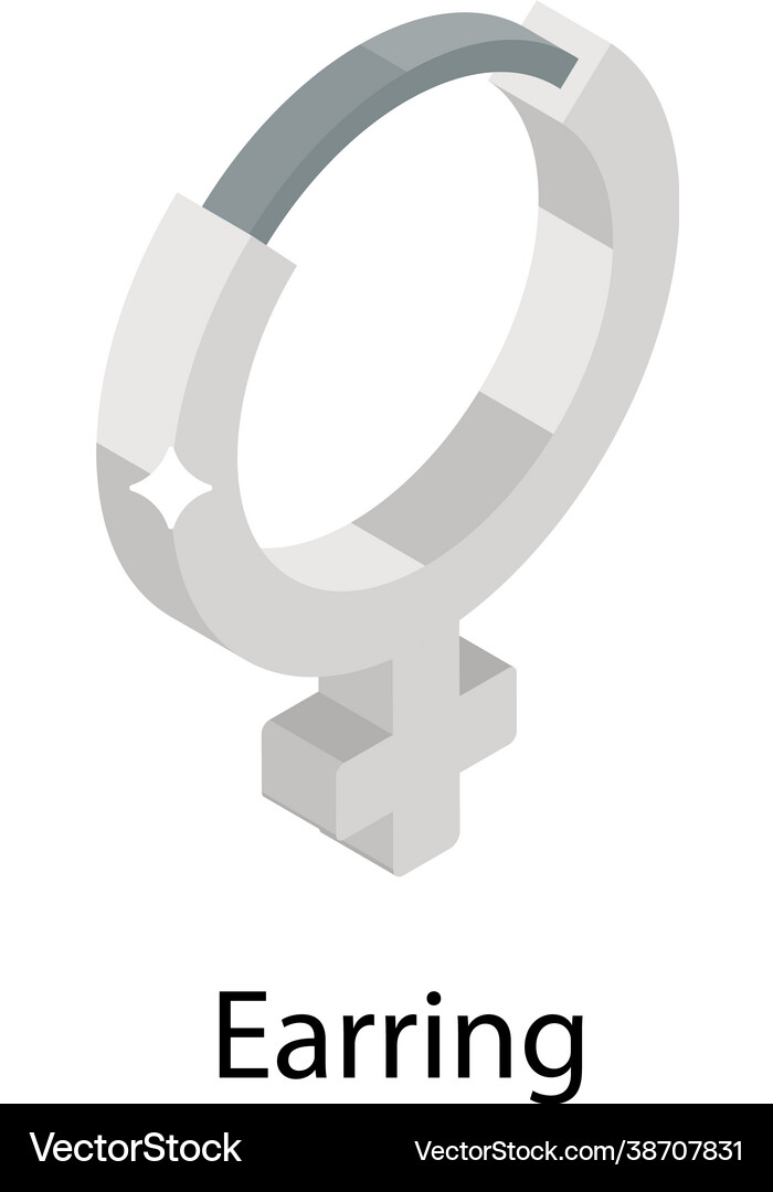 Earring Royalty Free Vector Image - VectorStock