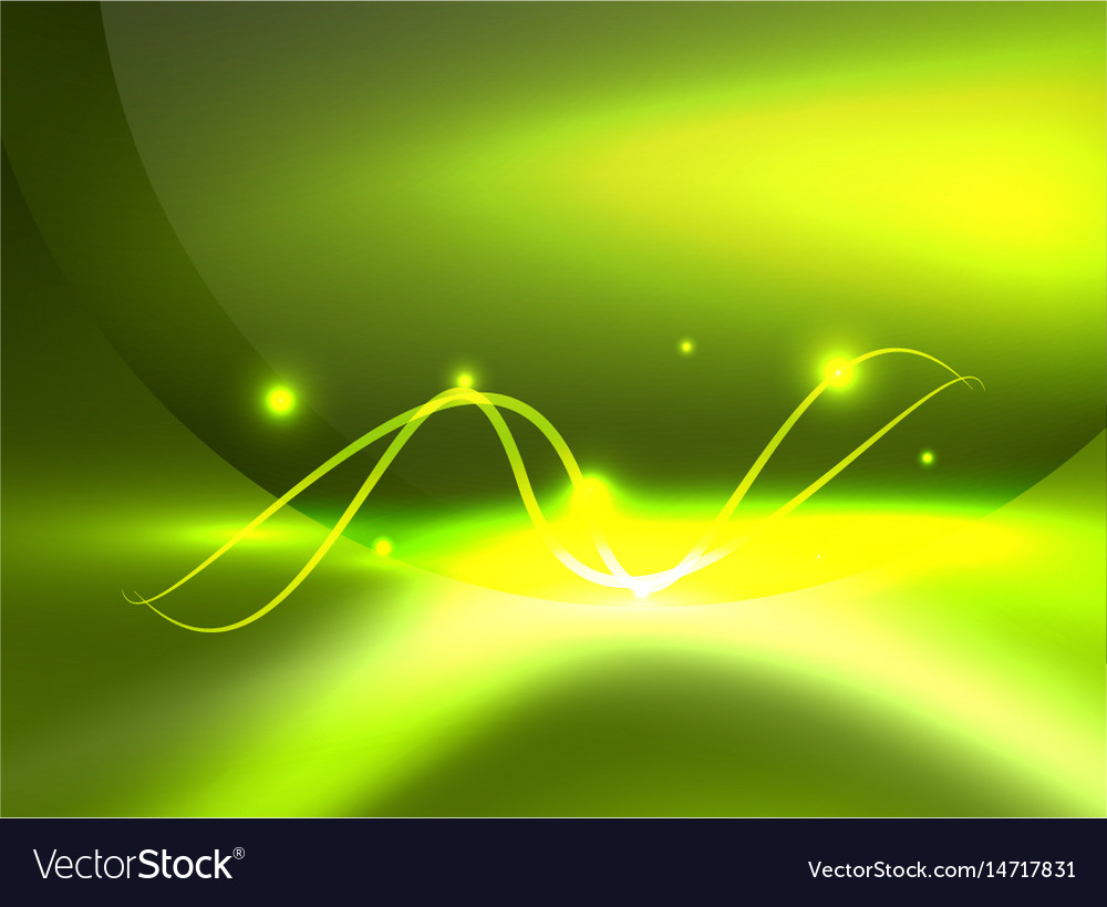 Glowing Shiny Wave Background Royalty Free Vector Image