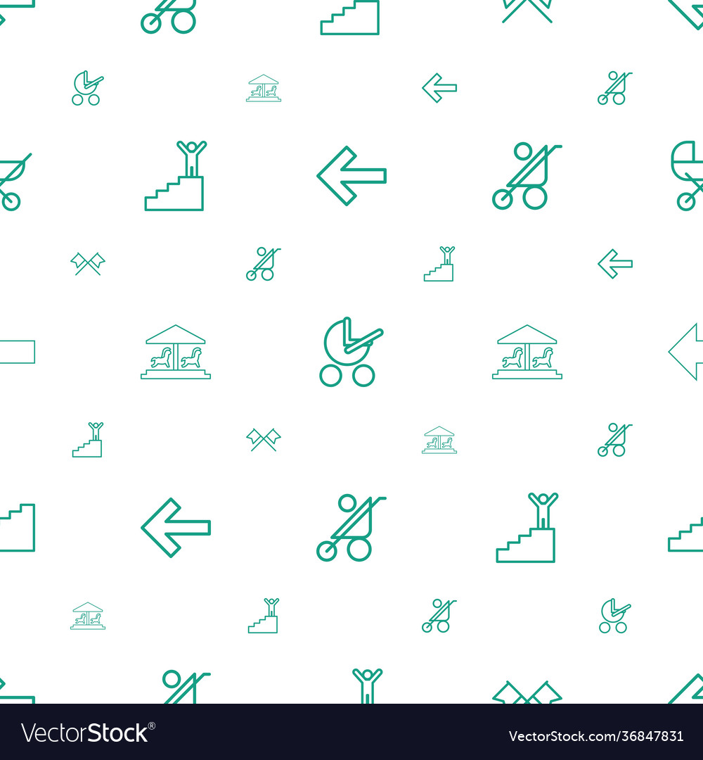 Go icons pattern seamless white background