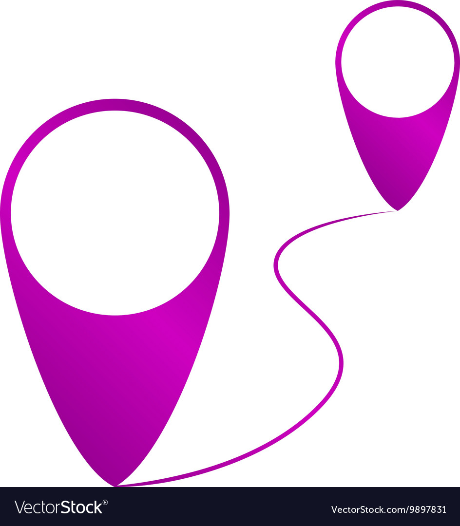 Map pointer flat icon