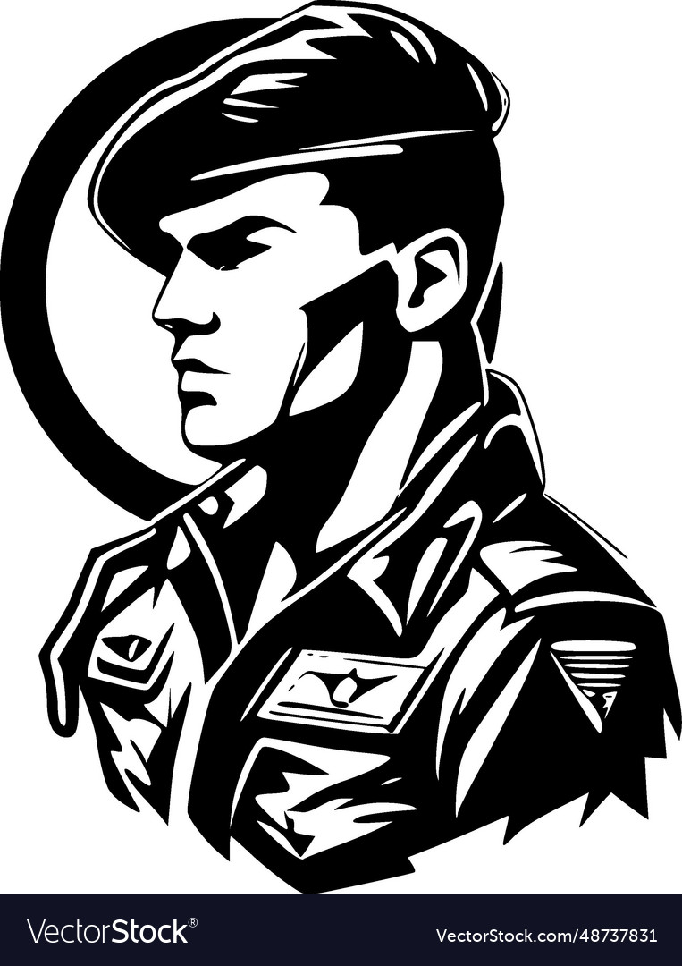 Military - high quality logo - ideal for t-shirt Vector Image