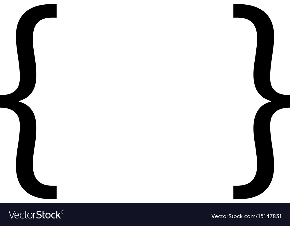 Programming language symbol Royalty Free Vector Image