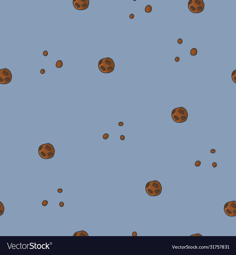 Seamless pattern with image asteroids