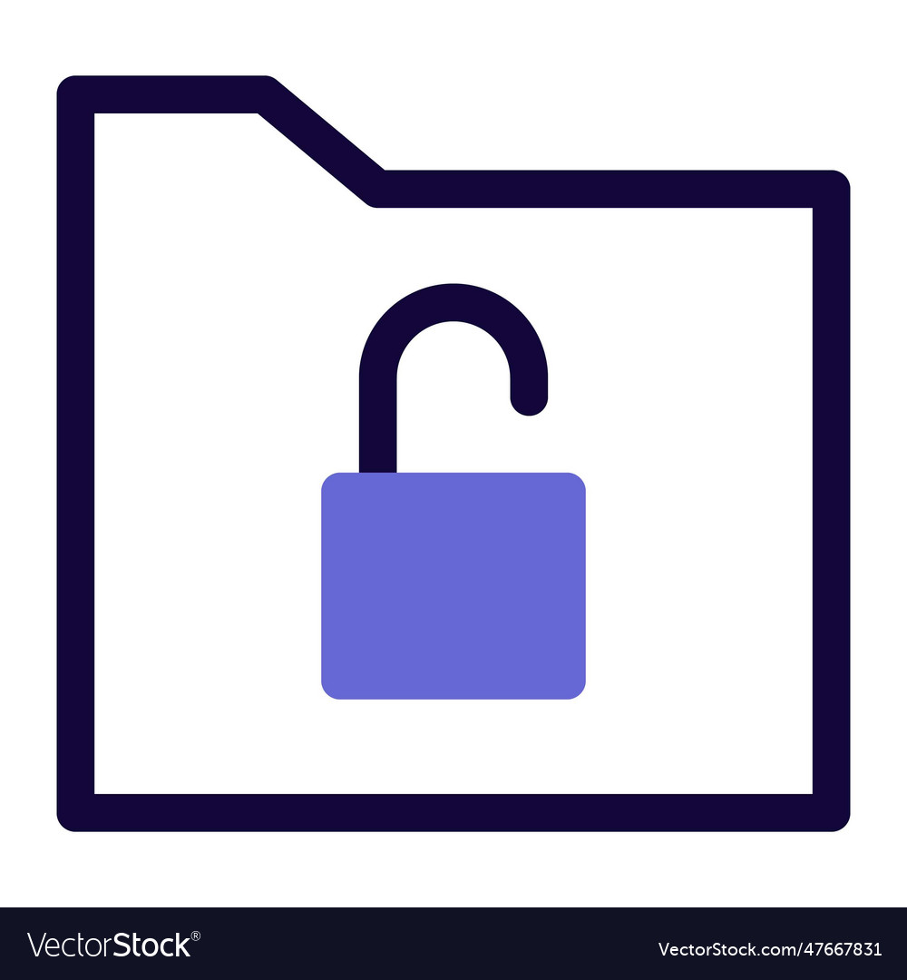 Unlocked folder files are accessible to all users