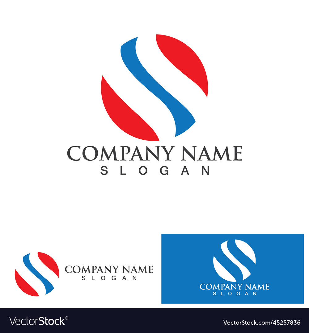 Business corporate letter s logo design Royalty Free Vector