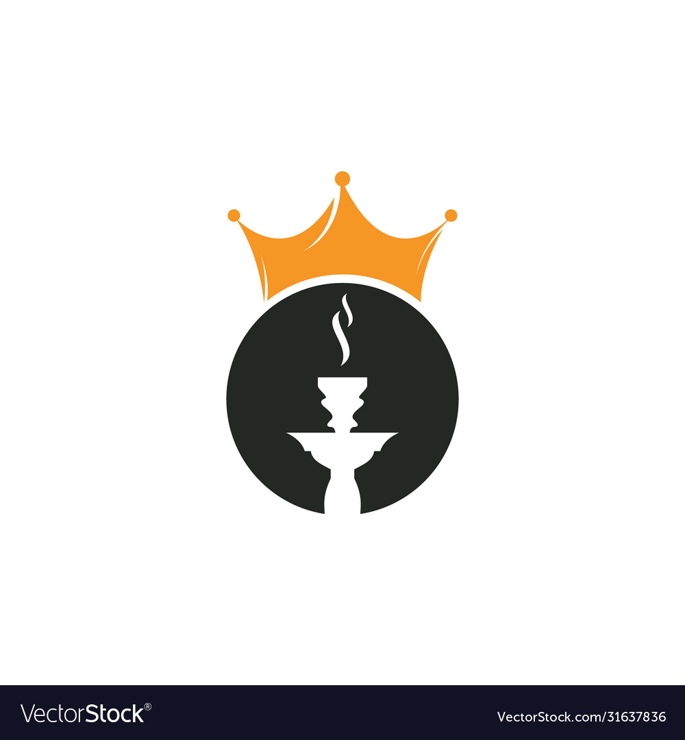 Hookah king logo design