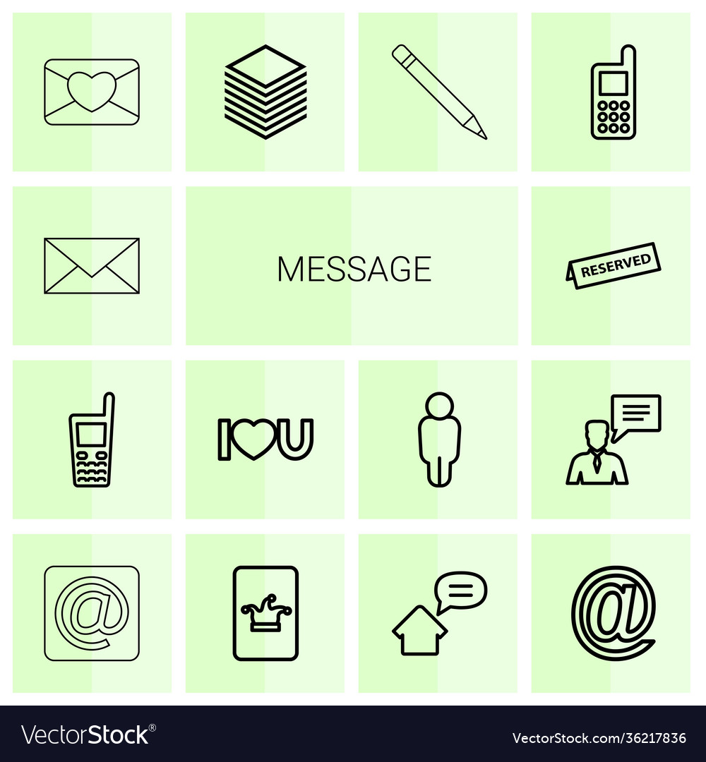 Message icons