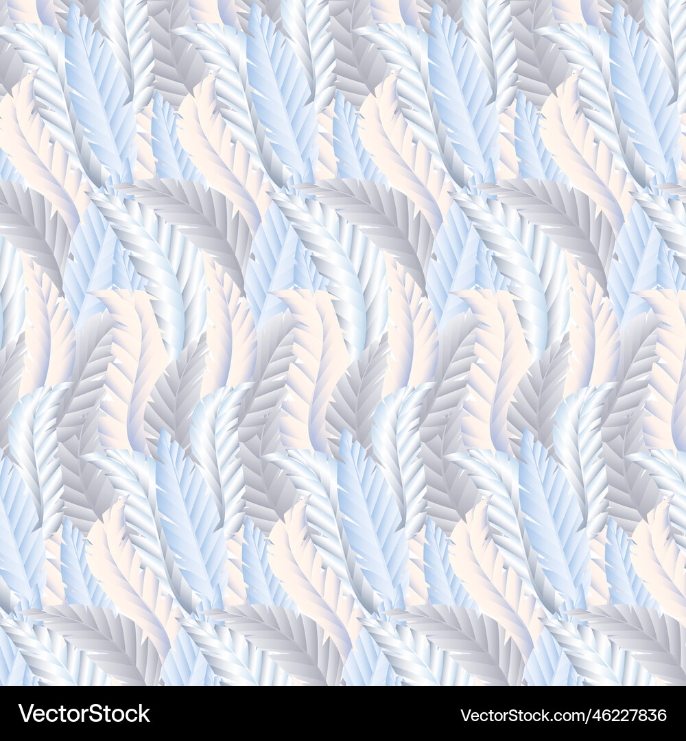 Pattern with feathers Royalty Free Vector Image