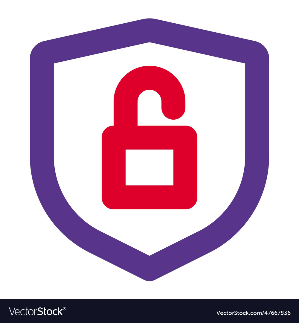 Security lock opened a warning indication