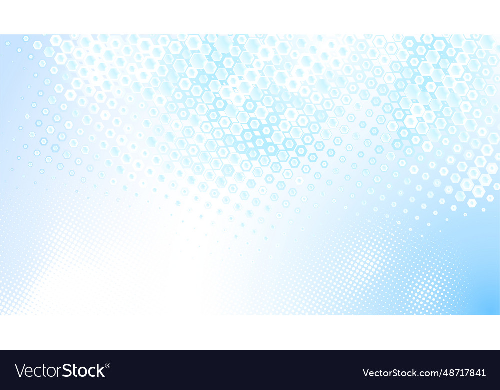 Abstract Blue Hexagonal Background