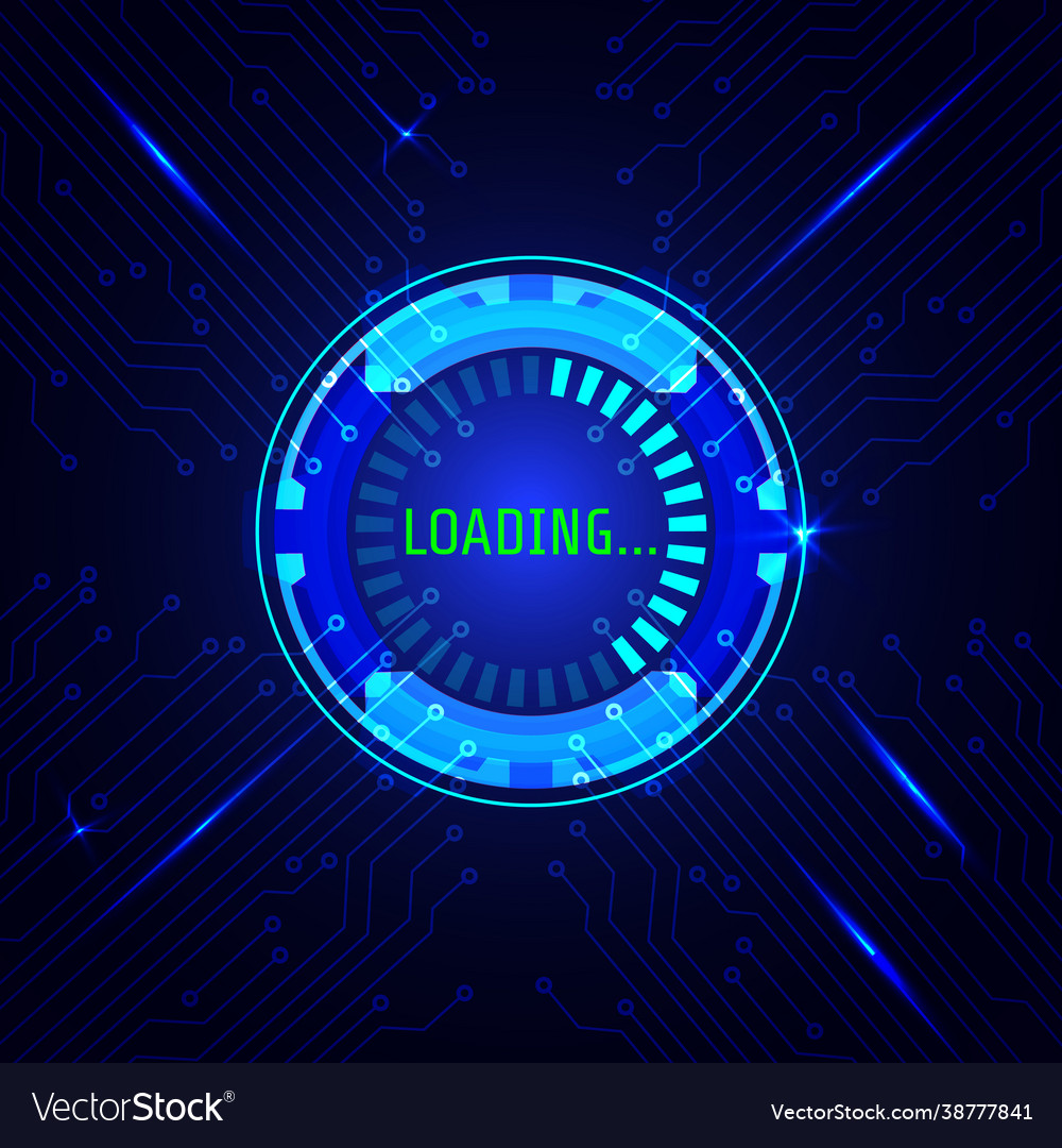 Abstract futuristic hud user interface background vector image Abstract futuristic hud user interface background