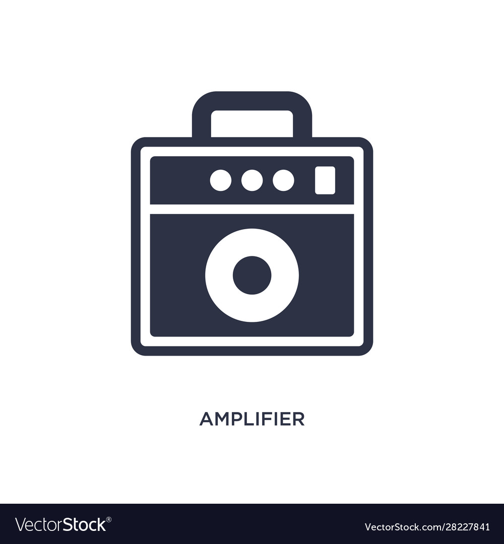 Amplifier icon on white background simple element vector image Amplifier icon on white background simple element