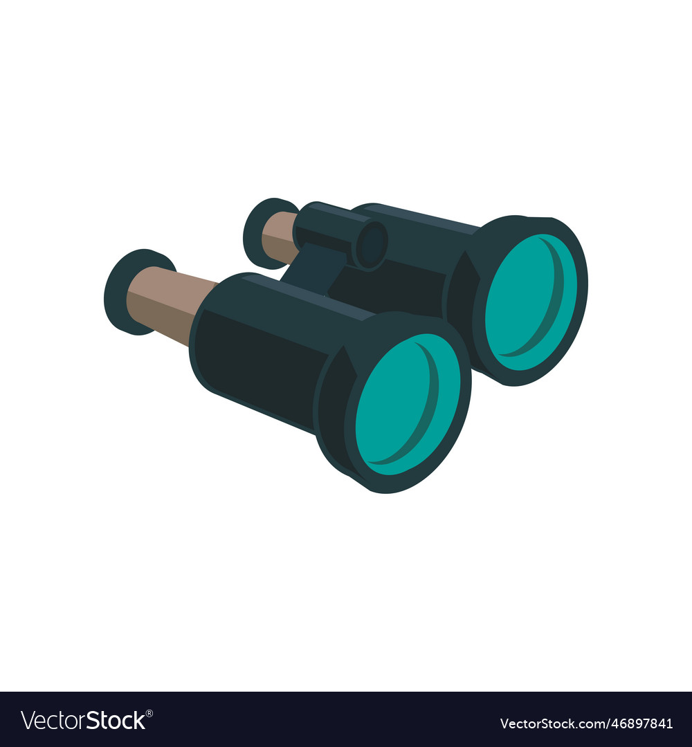 Binocular cartoon Royalty Free Vector Image - VectorStock