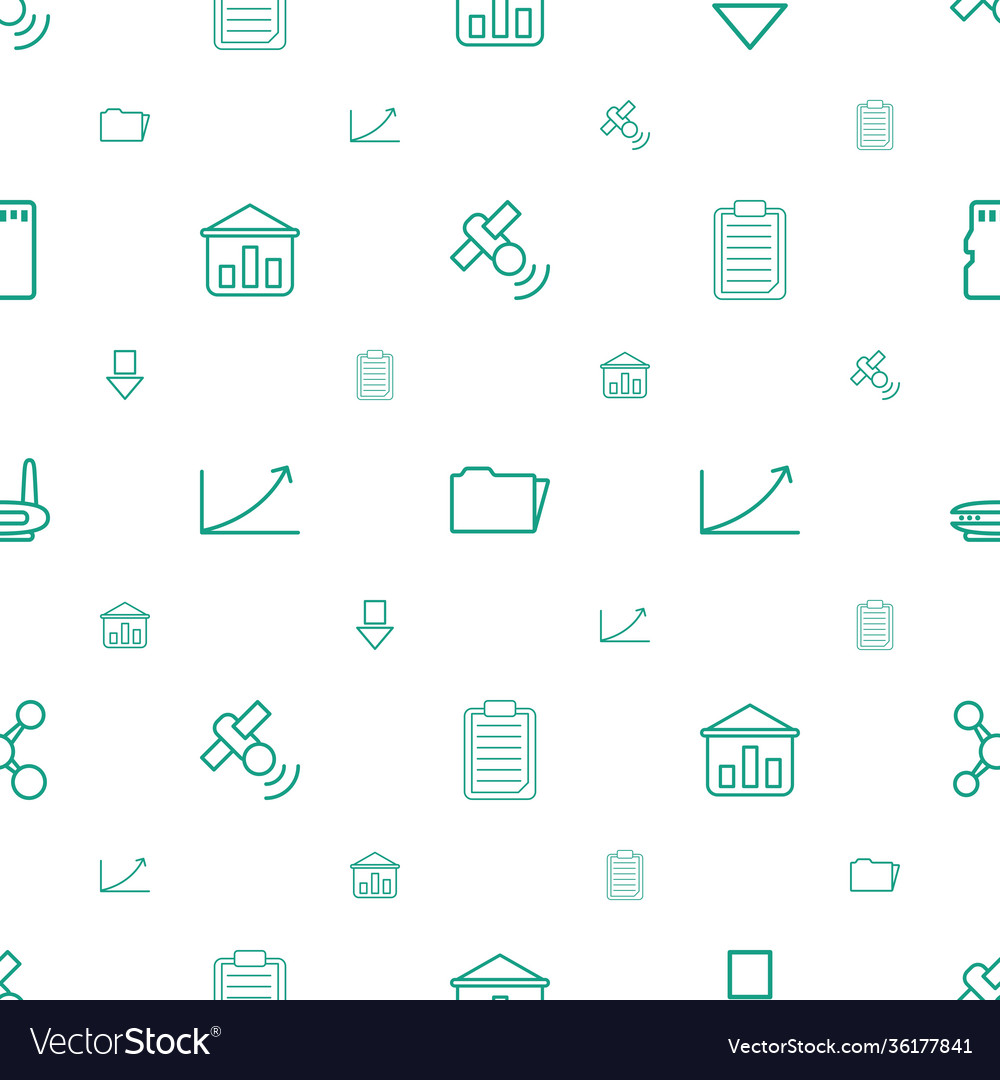 Data icons pattern seamless white background