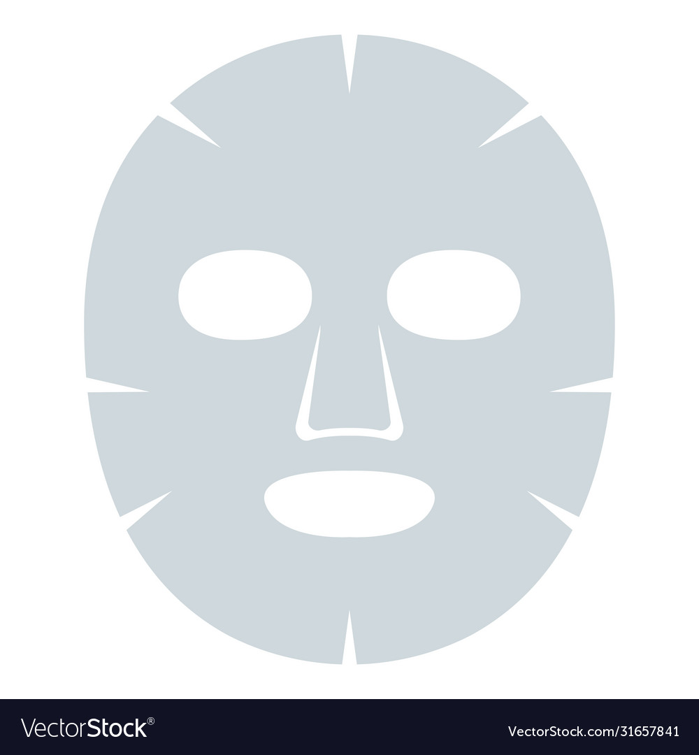 Facial mask cosmetics medicine cosmetology and Vector Image