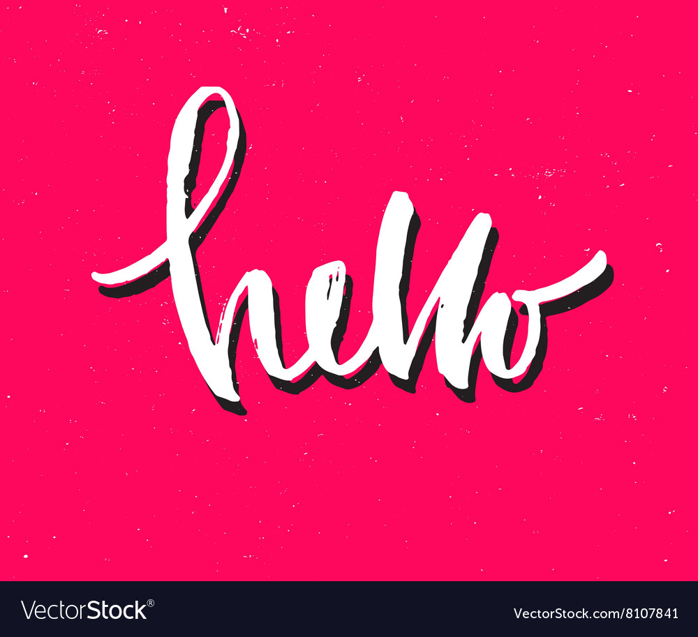 Hand drawn lettering poster Royalty Free Vector Image