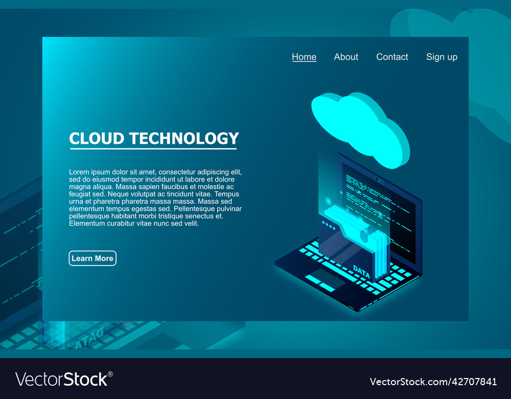 Isometric cloud technology with folder data