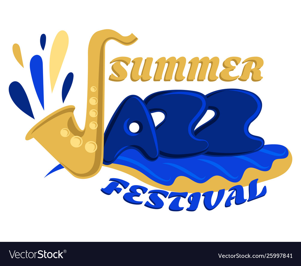 Jazz festival music concert logo musical