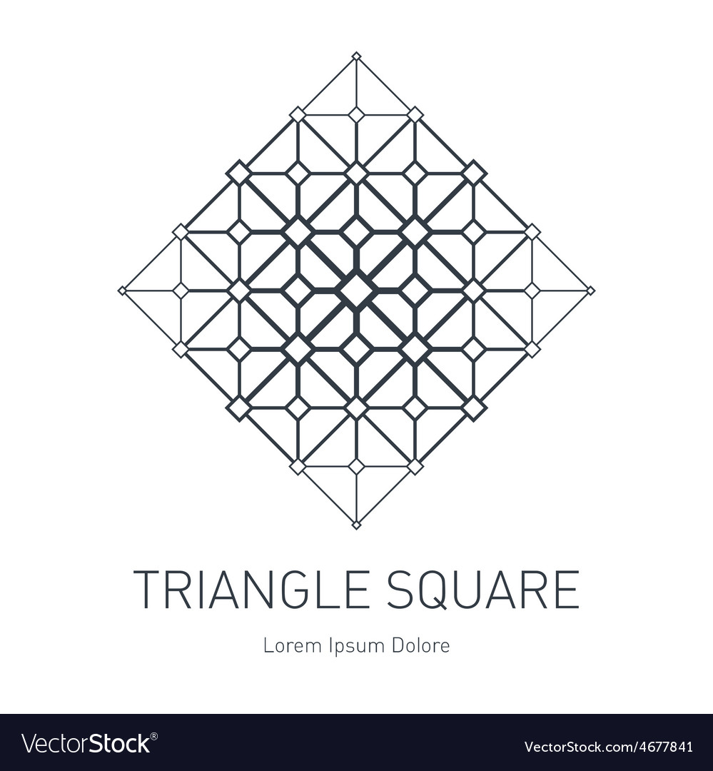 Modern stylish logo design element with squares