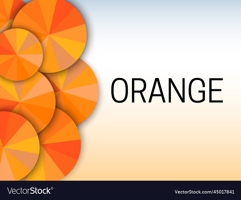 Orange color background banner with shade Vector Image