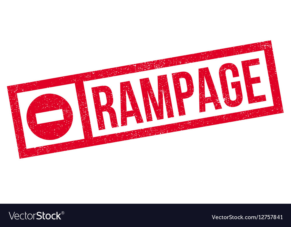 Rampage rubber stamp