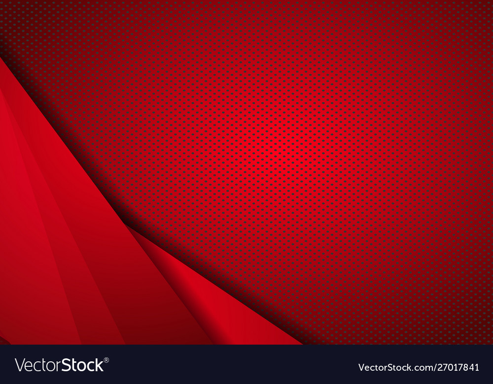 Red modern technology design background with dots