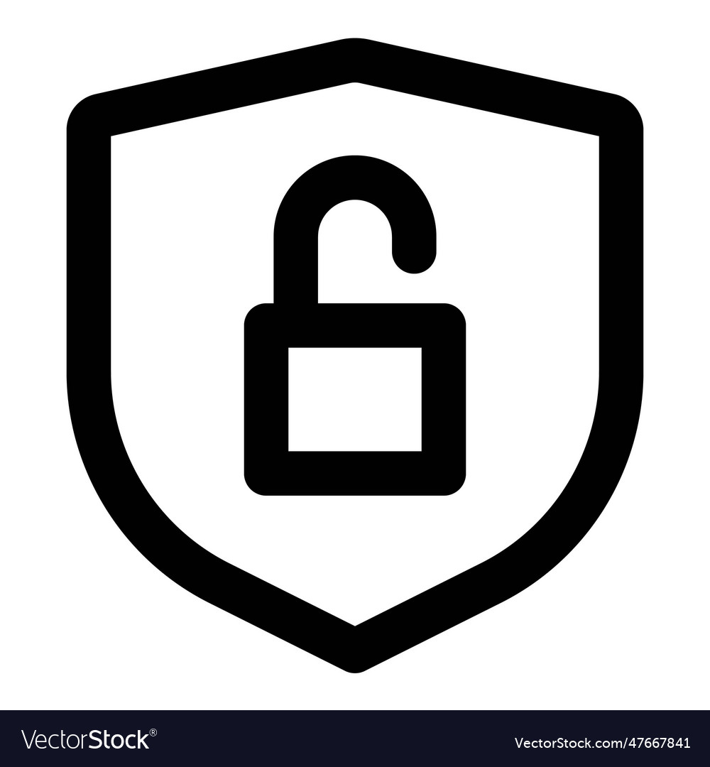 Security lock opened a warning indication