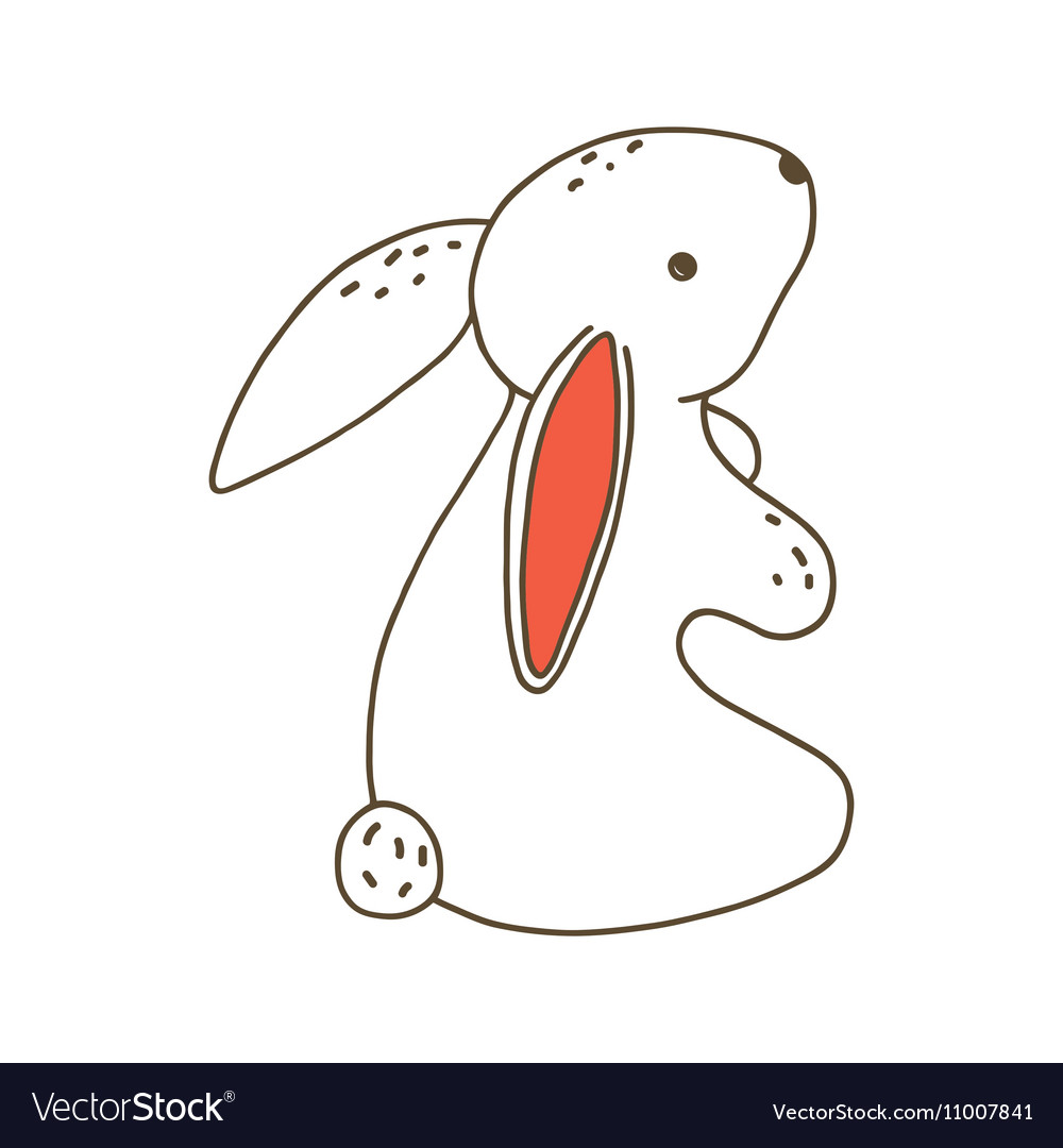 Small cute cartoon bunny Royalty Free Vector Image Small cute cartoon bunny Royalty Free Vector Image