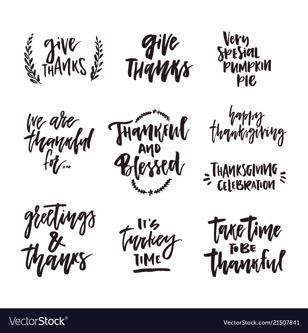 Thanksgiving Lettering & Quotes