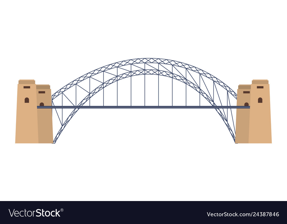 Australia landmark architecture Royalty Free Vector Image