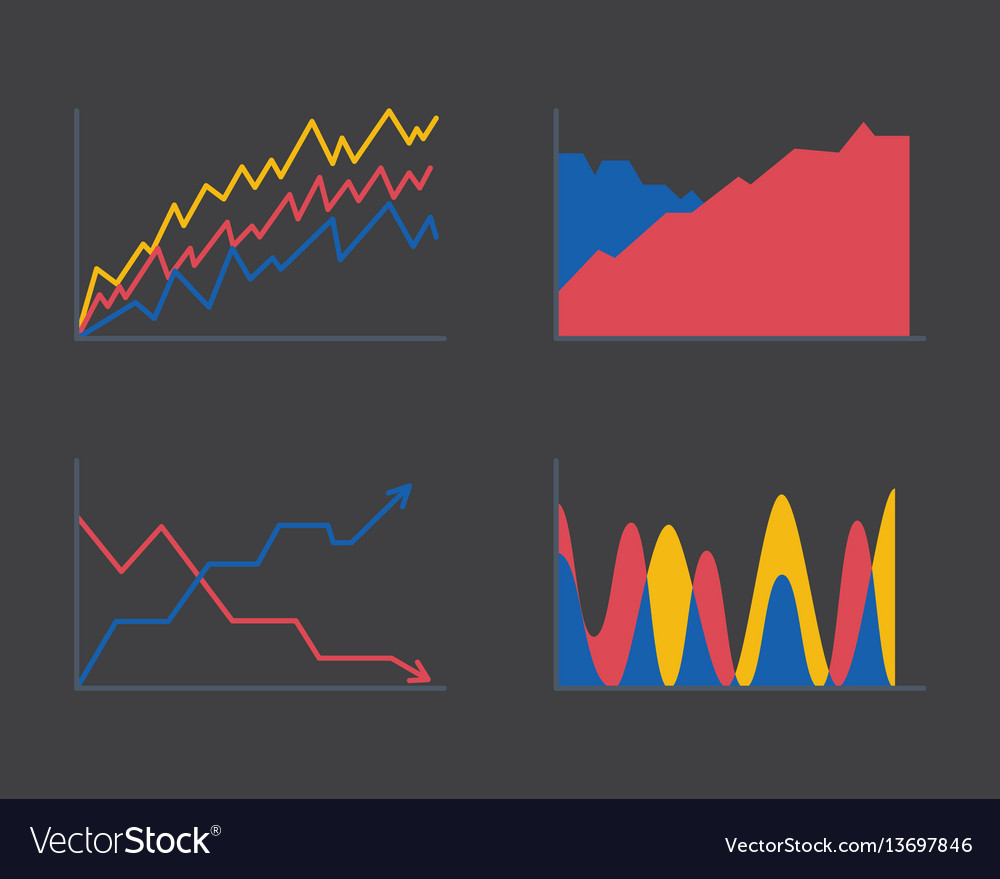 Business data graph analytics elements bar pie Vector Image Business data graph analytics elements bar pie