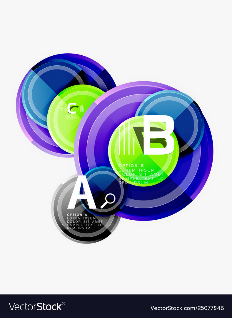 Circular pattern abstract circles composition