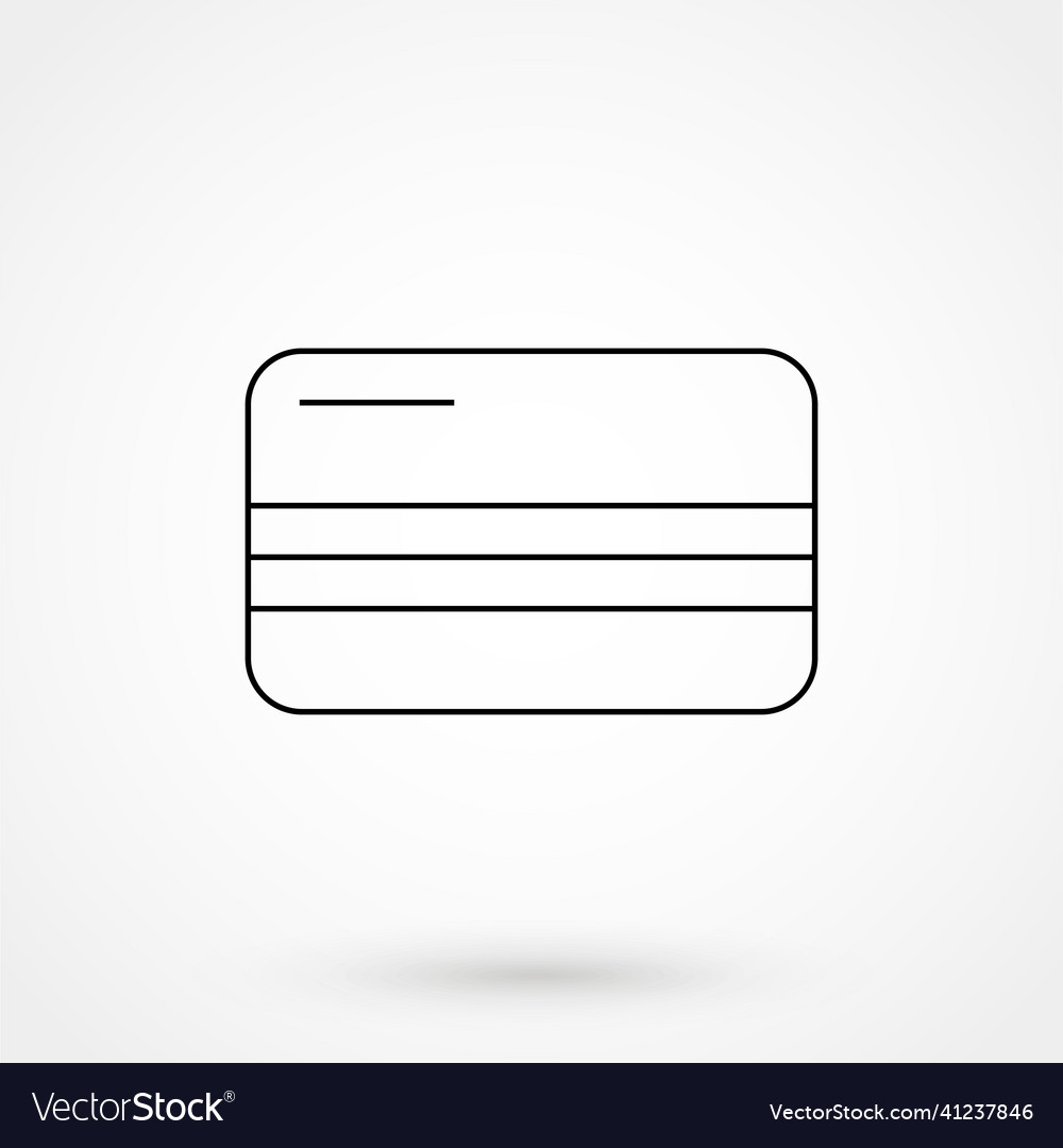 Credit card icon Royalty Free Vector Image - VectorStock