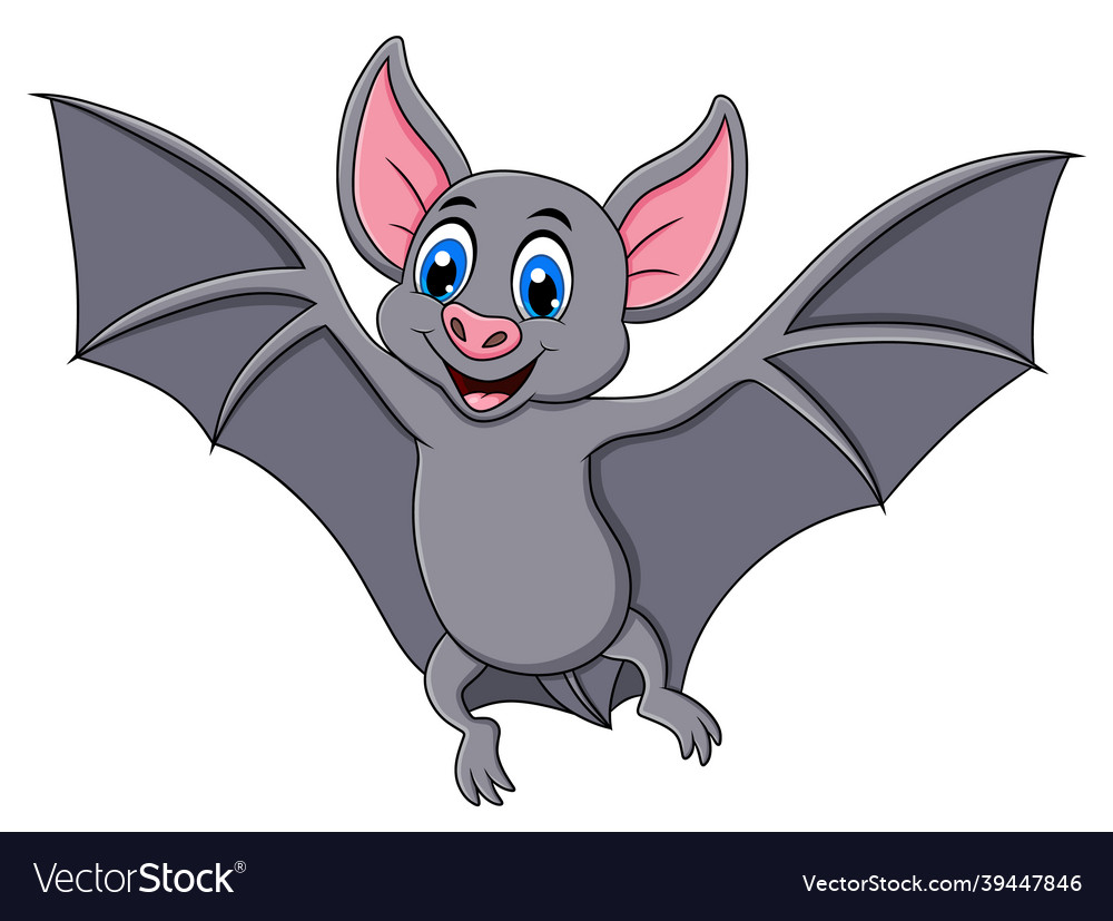 Süße Fledermaus Tier Cartoon vector image Süße Fledermaus Tier Cartoon