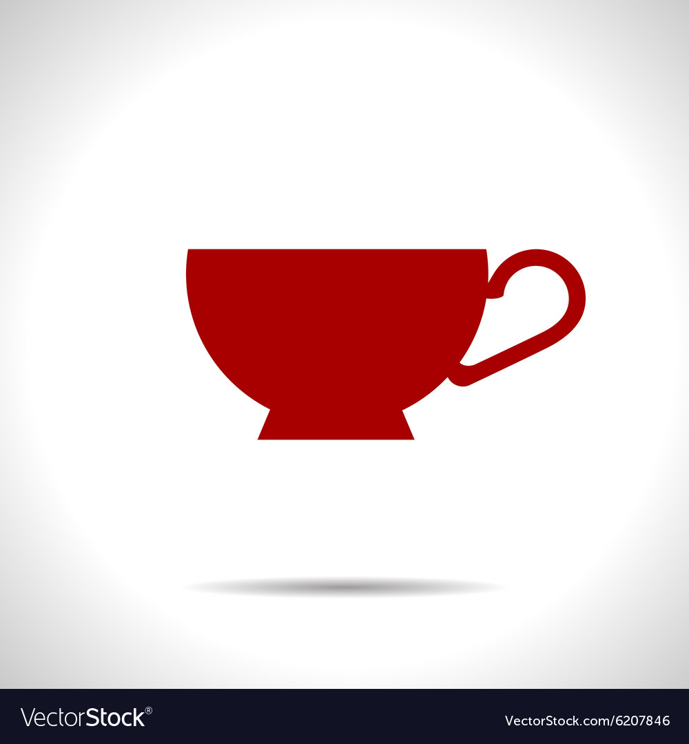 Flat color cups on shelf set