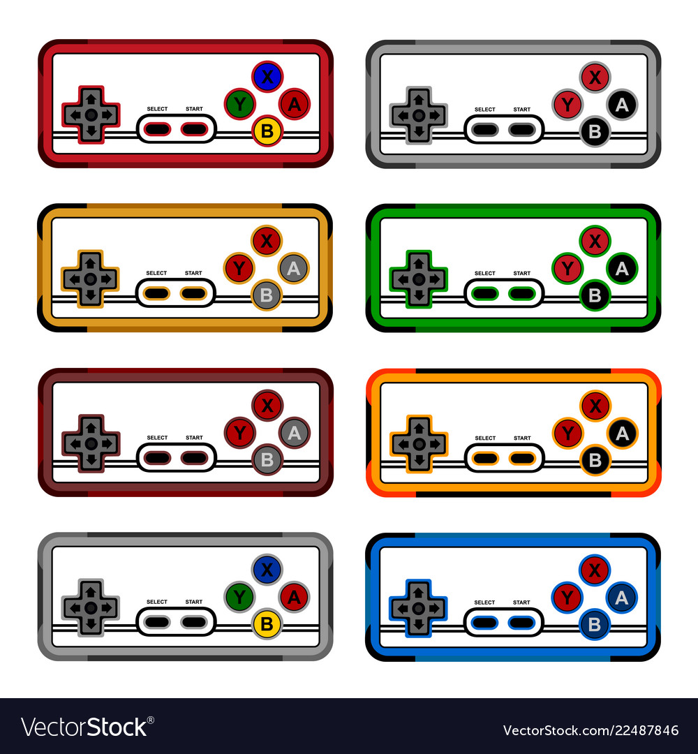 Gamepad for a console game vector image Gamepad for a console game
