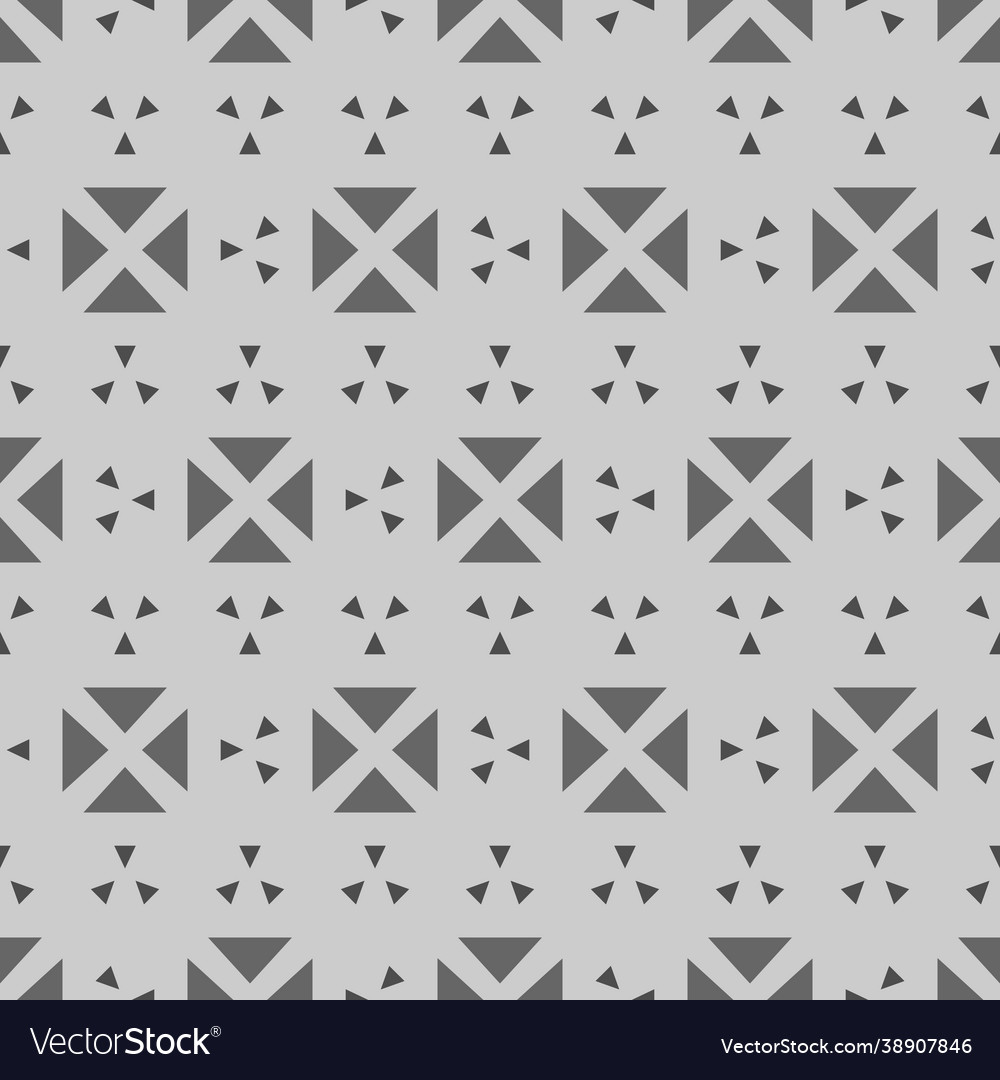Gray triangle pattern vector image Gray triangle pattern