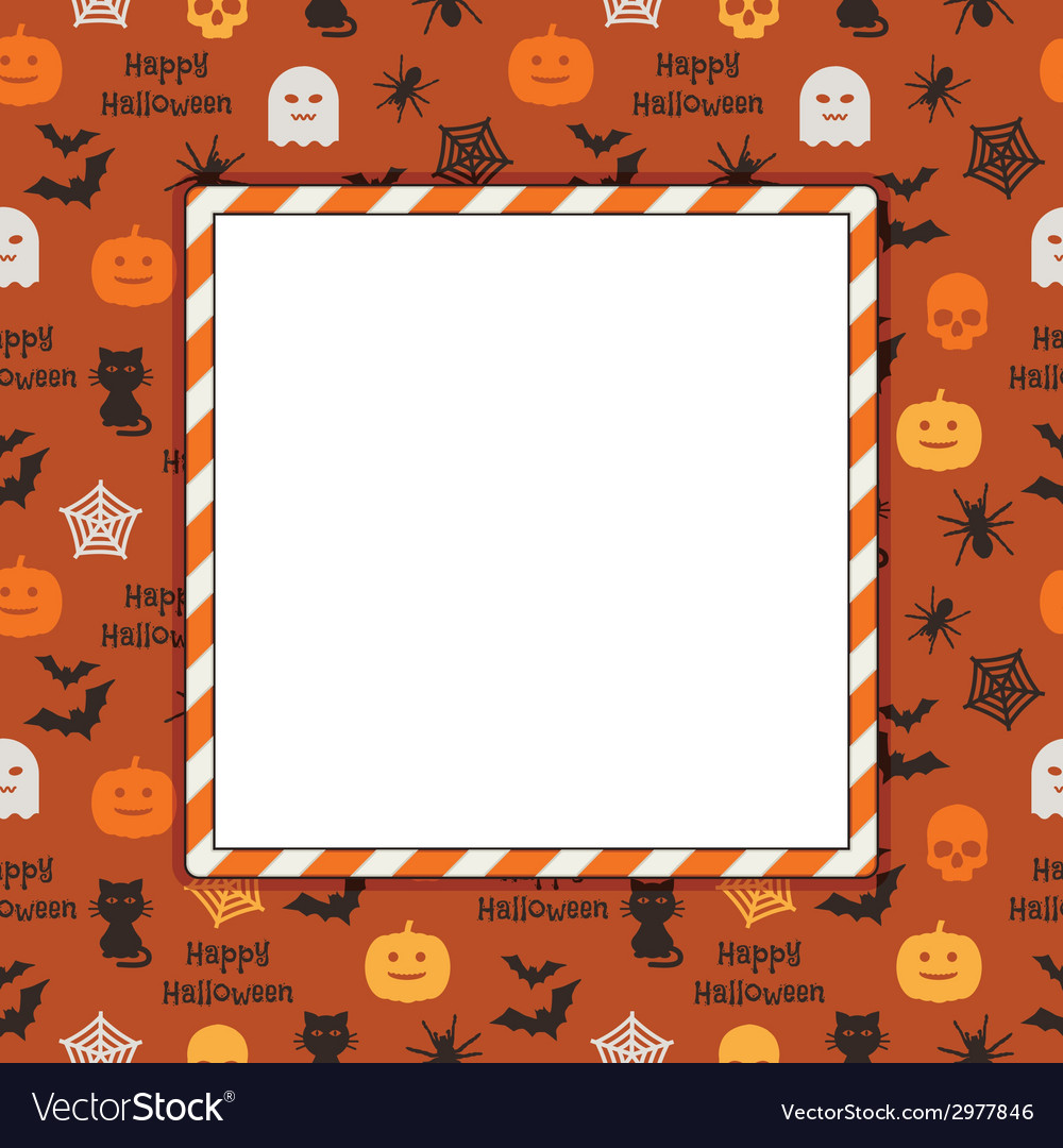 Halloween frame Royalty Free Vector Image - VectorStock