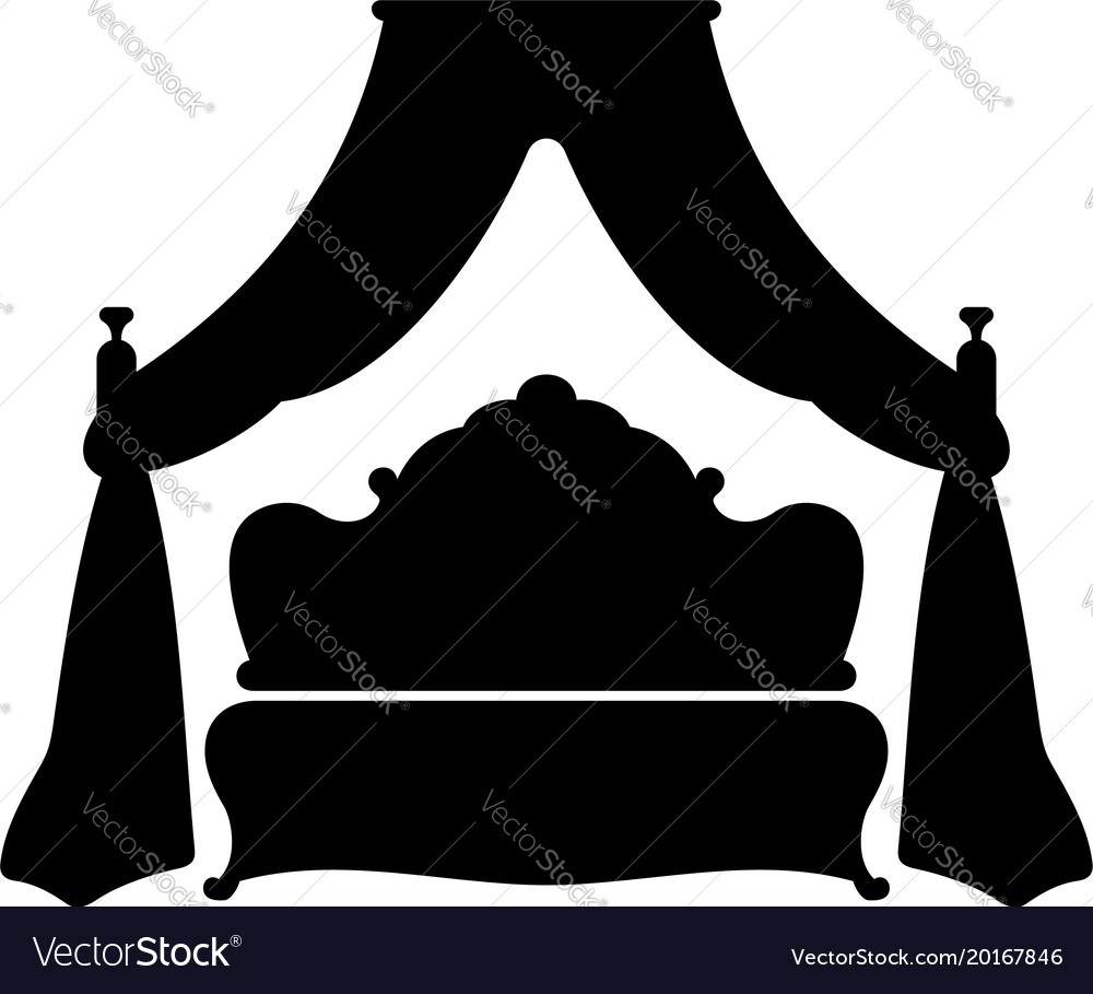 King bed Royalty Free Vector Image - VectorStock