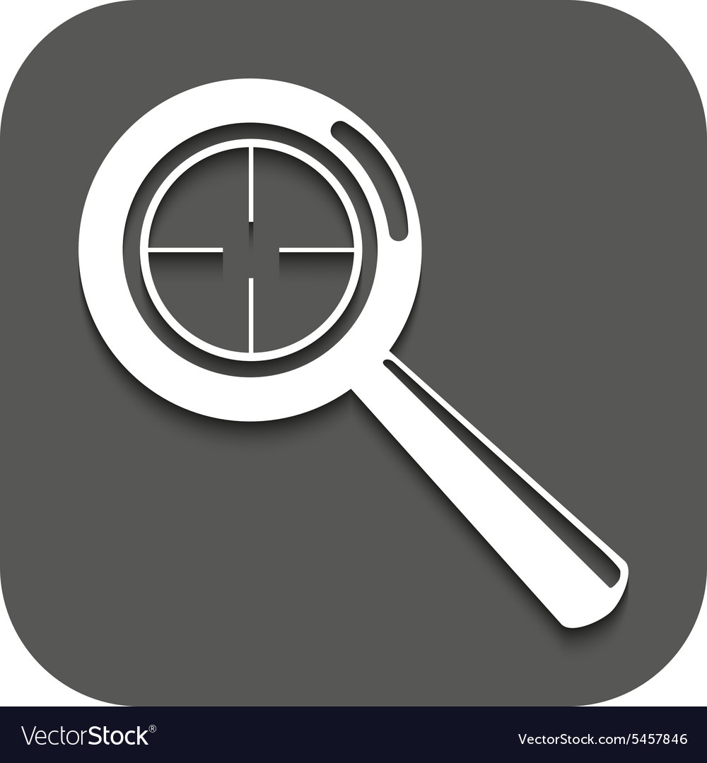 Magnifier glass search icons