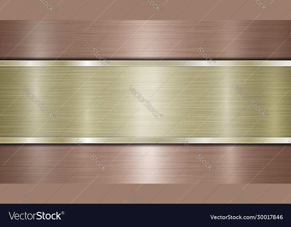 Metal background with polished plate