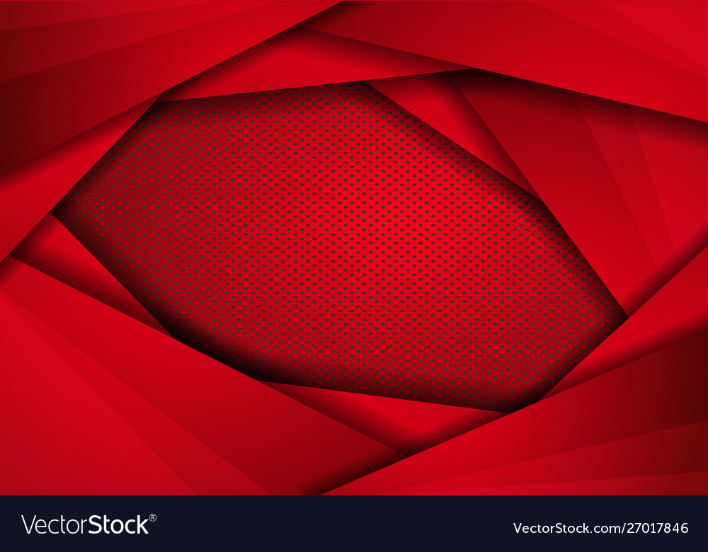 Red modern technology design background with dots