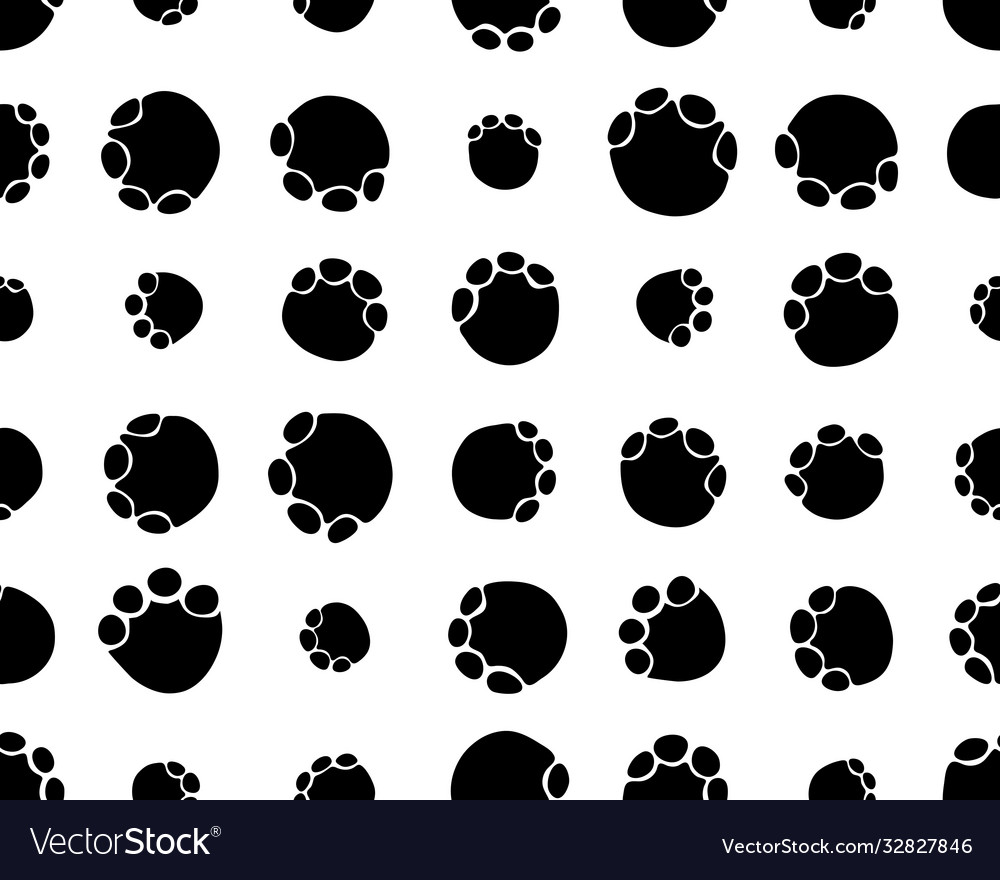 Seamless footprints elephants Royalty Free Vector Image