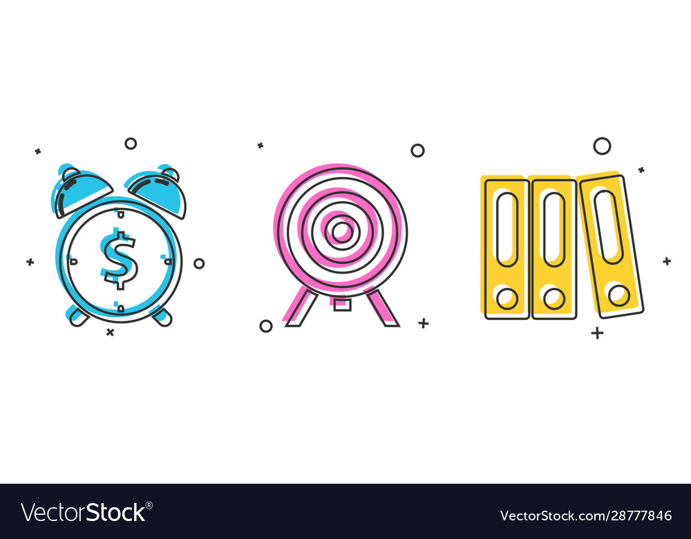 Set alarm clock with dollar symbol target