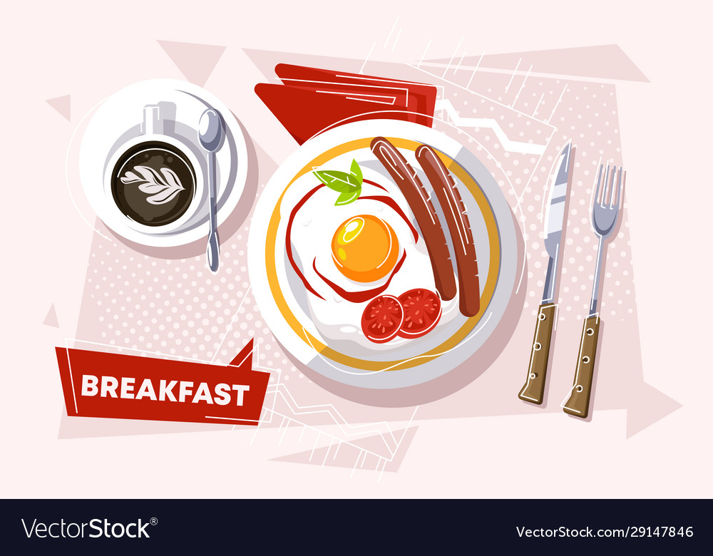 Set objects for breakfast