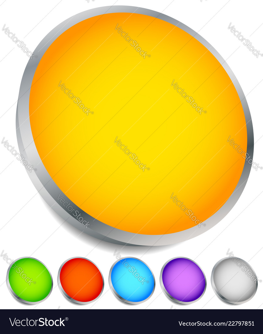 Circle graphics circles buttons badges with blank vector image Circle graphics circles buttons badges with blank