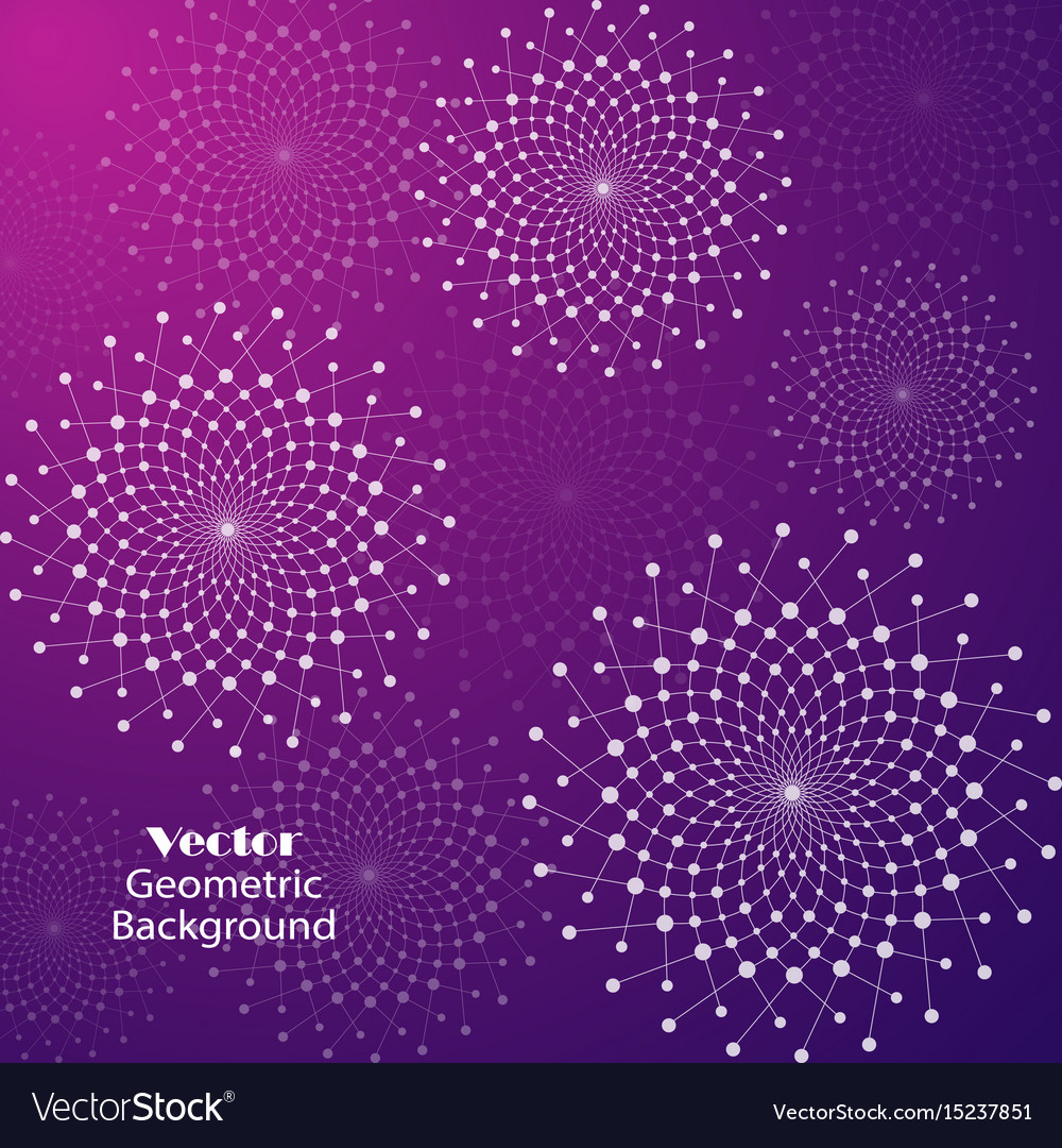 Connected Dots Geometric Pattern
