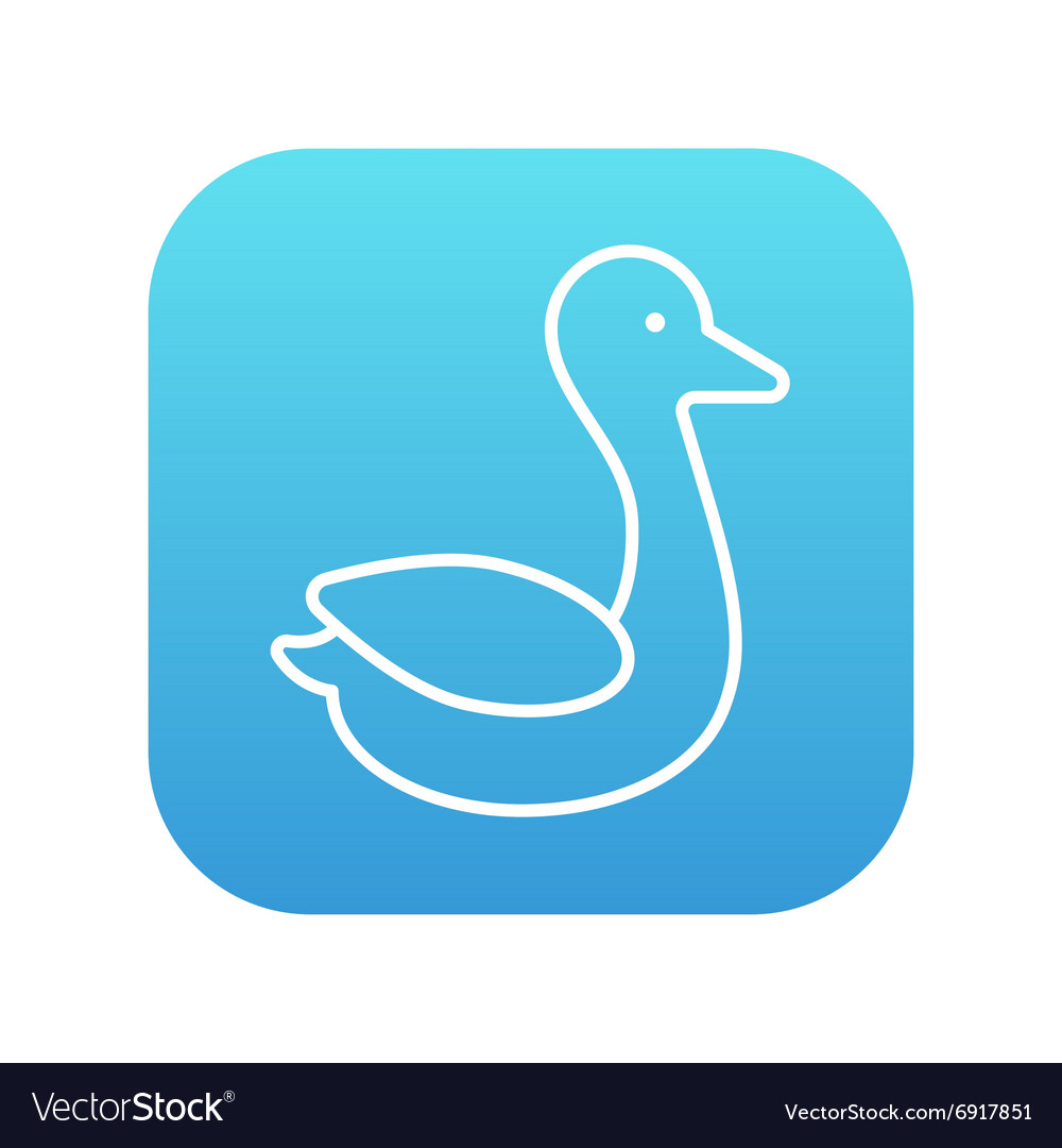 Duck line icon