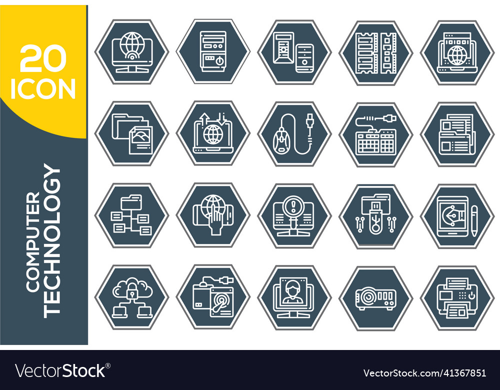 Electronics and devices related line icon set
